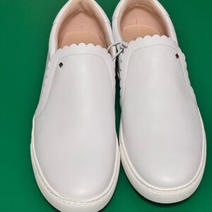 NWOB Kate Spade White Scalloped  Sneakers